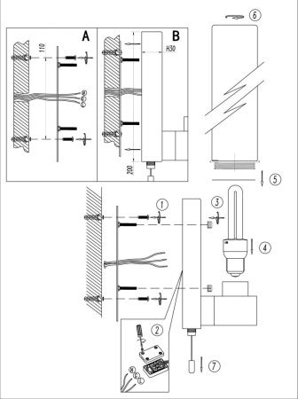 Подсветка для зеркал Odeon Light TINGI (ТИНГИ) 2660/1W