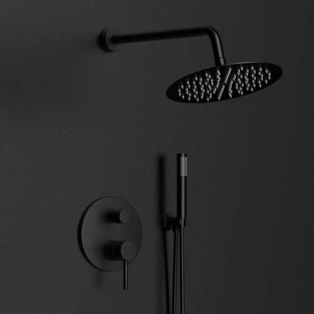 Душевая система Vincea Desire VSFW-1D1MB встраиваемая в стену цвет черный