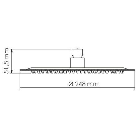 Верхний душ Wasserkraft Wern 4200 A121 никель