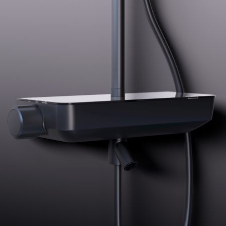 Душевая стойка Damixa Scandinavian Pure 936760300 настенная цвет черный