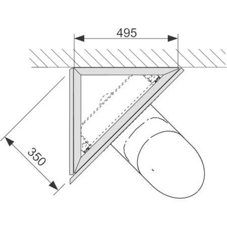 Комплект для установки модуля под углом к стене Tece TECEprofil 9380004
