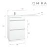 Тумба под раковину Onika Милтон 104801 50х50