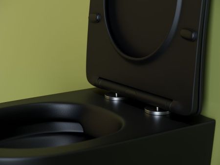 Унитаз подвесной Ceramica Nova UNO CN11001MB черный с сиденьем микролифт безободковый душевой смыв