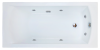 Ванна акриловая гидромассажная Royal Bath VIENNA RB953203ST 170х70 пристенная прямоугольная с каркасом
