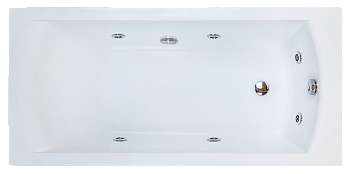 Ванна акриловая гидромассажная Royal Bath VIENNA RB953203ST 170х70 пристенная прямоугольная с каркасом