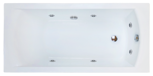 Ванна гидромассажная Royal Bath VIENNA RB953203ST 170х70 пристенная прямоугольная