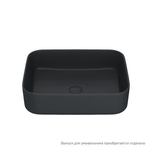 Раковина керамическая IDDIS Bridge BRIBM05i27 39х50 накладная цвет черный без отверстий под смеситель - фото 2