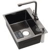 Кухонная мойка Melana ProfLine MLN-D6045HB+3 графит 60х45 цвет серый поверхность матовая