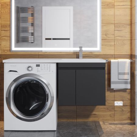 Тумба с раковиной Uperwood Magenta 52930205152 120х50 цвет черный