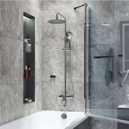 Душевая стойка IDDIS Ray RAYSB3Fi06 настенная цвет хром - фото 2