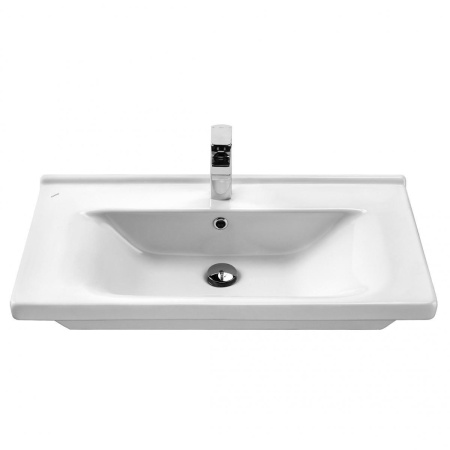 Раковина керамическая Onika Миранда 1WH302250 70х46 накладная цвет белый 1 отверстие под смеситель