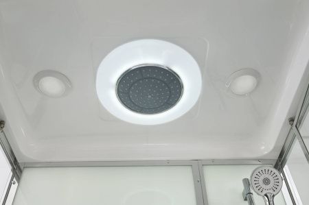 Душевая кабина AvaCan V V2011LED 110х90 прямоугольная с крышей ориентация универсальная