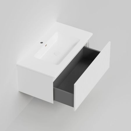 Тумба под раковину La Fenice Terra FNC-01-TER-B-80 80х50 подвесная цвет белый