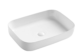 Раковина керамическая Art&Max AM310-T 60х42 накладная цвет белый