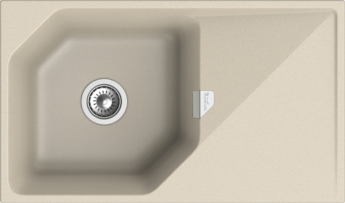Кухонная мойка Rivelato LOCUS LS-85 beige scuro 85х50 цвет темно-бежевый - фото 2