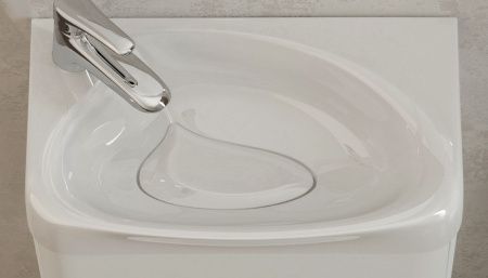 Раковина из искусственного камня Velvex BIO rkBIO.40-81 40х20 встраиваемая цвет белый 1 отверстие под смеситель