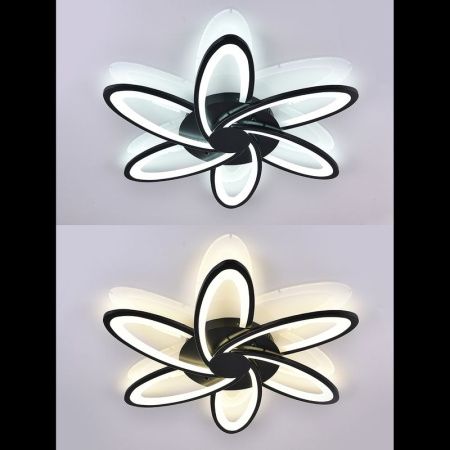 Люстра потолочная Natali Kovaltseva LED Light (ЛЕД Лигхт) HIGH-TECH LED LAMPS 82008 BLACK