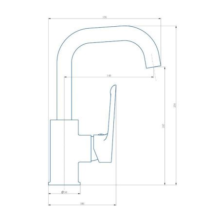 Смеситель Esko BD26M на раковину хром