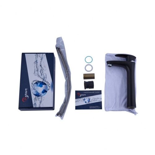 Смеситель для раковины Plstart PL3005-7 на столешницу черный - фото 4