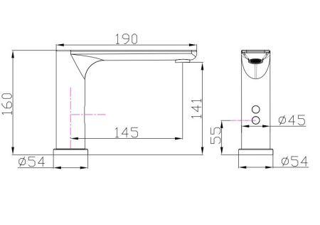 Смеситель Rush Tinos TI3732-12Black на раковину черный