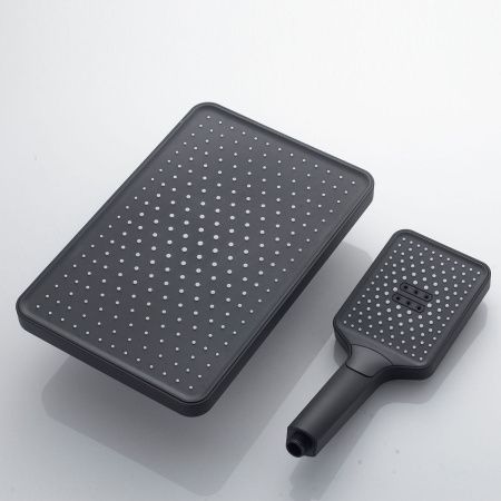 Душевая стойка Shevanik S4636H настенная цвет черный