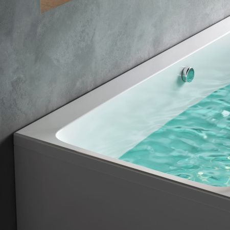 Ванна акриловая Am.Pm Func W84A-180-080W-A 180х80 пристенная прямоугольная без каркаса