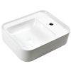 Раковина из сантехнического фарфора Melana 320309-805 50х40 накладная цвет белый 1 отверстие под смеситель
