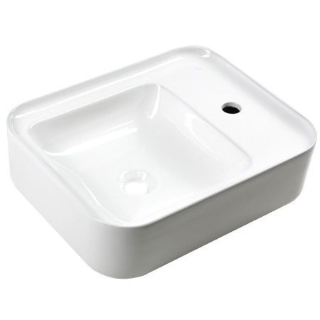 Раковина из сантехнического фарфора Melana 320309-805 50х40 накладная цвет белый 1 отверстие под смеситель