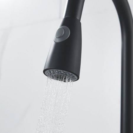 Смеситель для кухни Raffine F213H на мойку черный