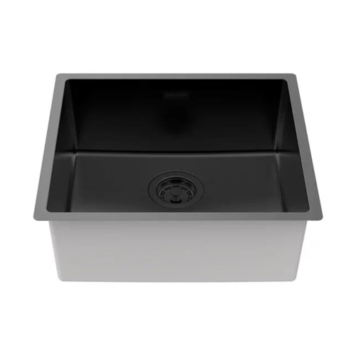 Мойка LASSAN 49 UNI, нерж. сталь, LA49-MBN, матовый черный NANO-PVD, 490х440мм, Paulmark - фото 2