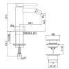 Смеситель Gattoni CIRCLE TWO 9150/91C0 на биде хром