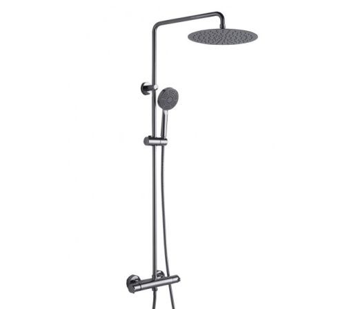 Душевая стойка Bravat Waterfall F939114C-A2-RUS настенная цвет хром с термостатом с термостатом