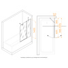 Душевая шторка на ванну RGW Screens 351101110-11 100х140 стекло прозрачное профиль хром глянцевый ориентация универсальная