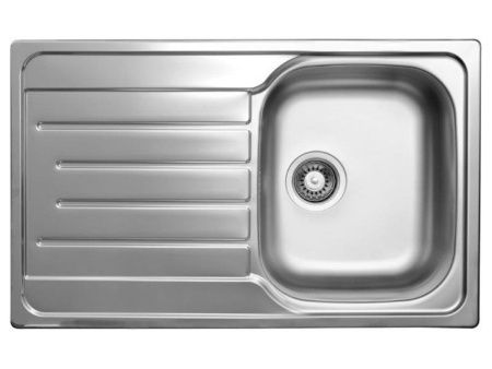 Кухонная мойка Ukinox Гранд GRP800.500 -GT8K 1R 80х50 цвет хром поверхность полированная