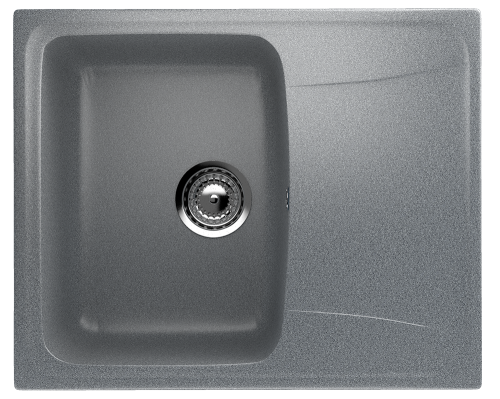 Кухонная мойка Ulgran Classic U-201-309 58х47 цвет темно-серый