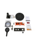 Душевая система Cezares RAIN RAIN2-SET-T-GM встраиваемая в стену цвет оружейная сталь с термостатом