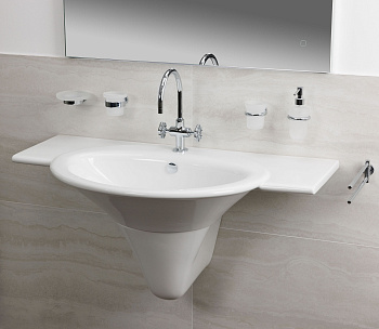 Раковина из санфаянса Hatria SCULTURE YR3801 110х60 подвесная цвет белый