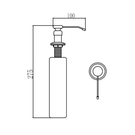 Дозатор для жидкого мыла Savol S-ZY003B