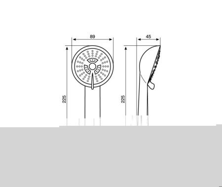 Лейка для ручного душа Emmevi C02431/CR