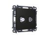 Комплект механизма розетки TV оконечной + SAT 5-862MHz 3.5dB/950-2150MHz 3.5dB Ambrella Volt MA MA813310