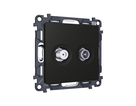 Комплект механизма розетки TV оконечной + SAT 5-862MHz 3.5dB/950-2150MHz 3.5dB Ambrella Volt MA MA813310