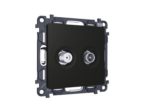 Комплект механизма розетки TV оконечной + SAT 5-862MHz 3.5dB/950-2150MHz 3.5dB Ambrella Volt MA MA813310 - фото 3