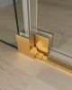 Душевой уголок Cezares SLIDER SLIDER-AH-1-80-90/100-C-BORO 90х80 стекло прозрачное профиль золото без поддона