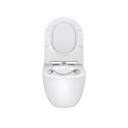 Унитаз подвесной Vincea Evo VT1-34 белый с сиденьем микролифт безободковый душевой смыв