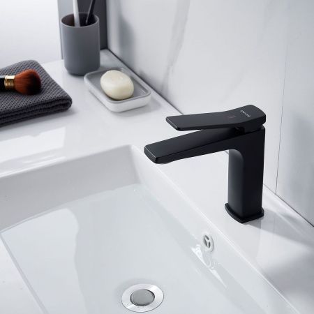 Смеситель Shevanik S4601H на раковину черный