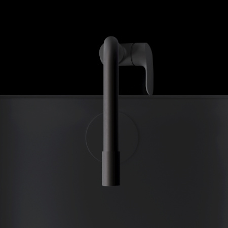 Смеситель для кухни Am.Pm Like F8005722 на раковину/на столешницу черный без термостата