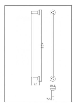 Полотенцедержатель CeramaLux Fleur 78308