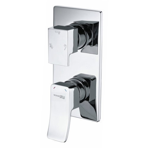 Смеситель для ванны и душа WasserKRAFT Aller 1060 10671 встраиваемый хром - фото 3