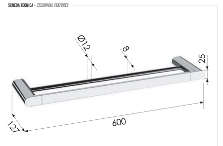 Полотенцедержатель Remer Lounge LN33BG