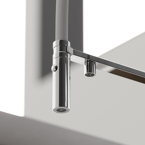 Смеситель для кухни Sancos Imola SC4010CHwh на мойку белый/хром - фото 3